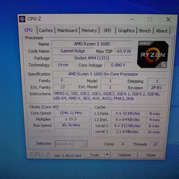 Custom Built Desktop Computer Ryzen 5, 8GB RAM, GT710 2GB, 500GB SSD *Open Box* - Picture 10 of 12